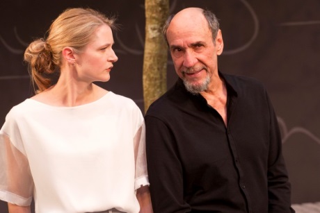 Naomi Frederick and F Murray Abraham in The Mentor at the Vaudeville Theatre 